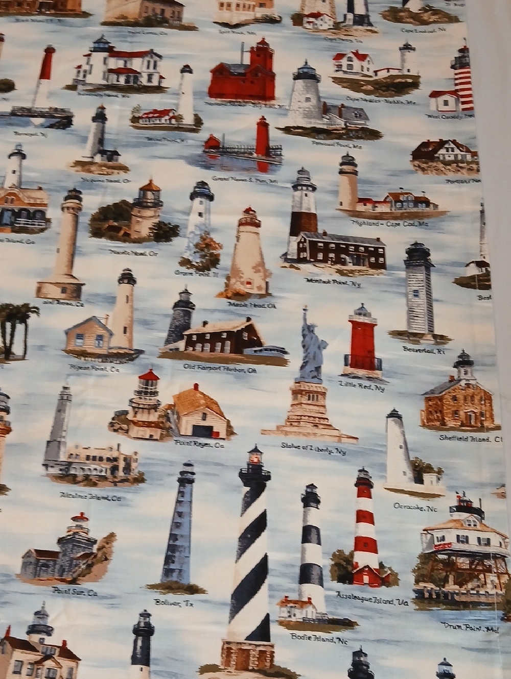Lighthouse Tablecloth Handmade - Picture 3 of 12